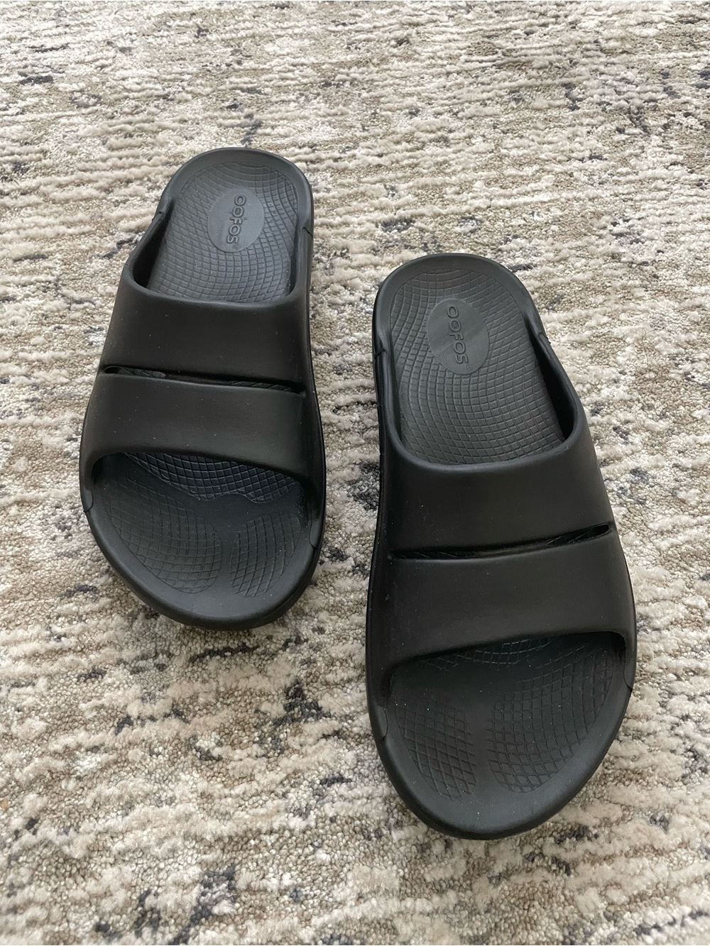Oofos Recovery Slide Sandals Black ooahh Women’s Size 9 - Picture 7 of 7